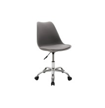 Silla de Oficina Ergonómica en Color Gris - 93-80x57x48 cm, Comodidad y Estilo Moderno para Trabajo y Estudio.